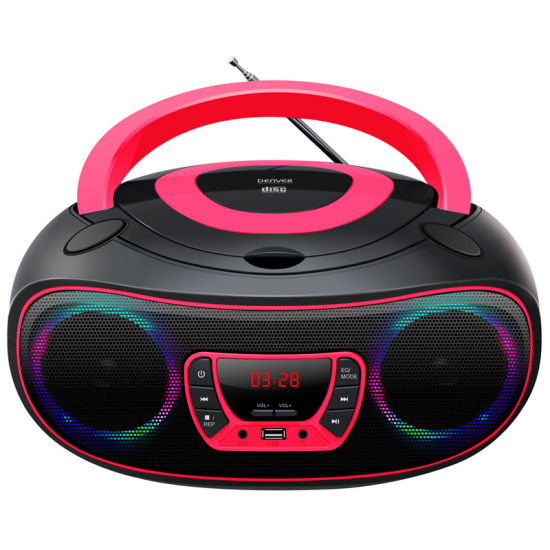 RAD/CD Denver Tcl-212 Bluetooth rosa